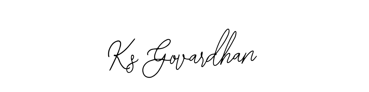Make a beautiful signature design for name Ks Govardhan. Use this online signature maker to create a handwritten signature for free. Ks Govardhan signature style 12 images and pictures png