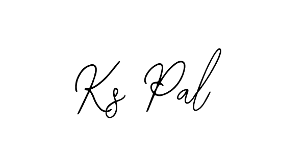 Use a signature maker to create a handwritten signature online. With this signature software, you can design (Bearetta-2O07w) your own signature for name Ks Pal. Ks Pal signature style 12 images and pictures png