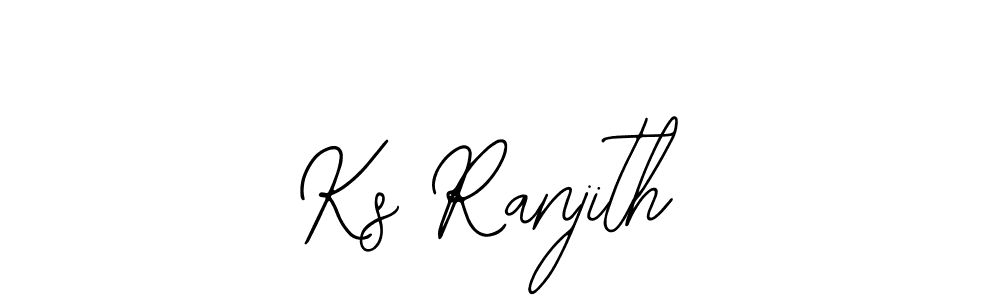 Create a beautiful signature design for name Ks Ranjith. With this signature (Bearetta-2O07w) fonts, you can make a handwritten signature for free. Ks Ranjith signature style 12 images and pictures png