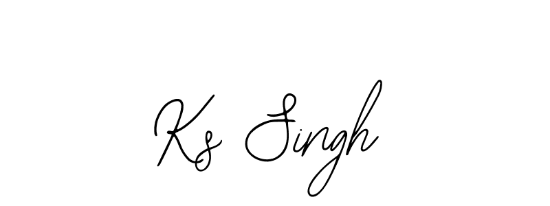 How to make Ks Singh name signature. Use Bearetta-2O07w style for creating short signs online. This is the latest handwritten sign. Ks Singh signature style 12 images and pictures png