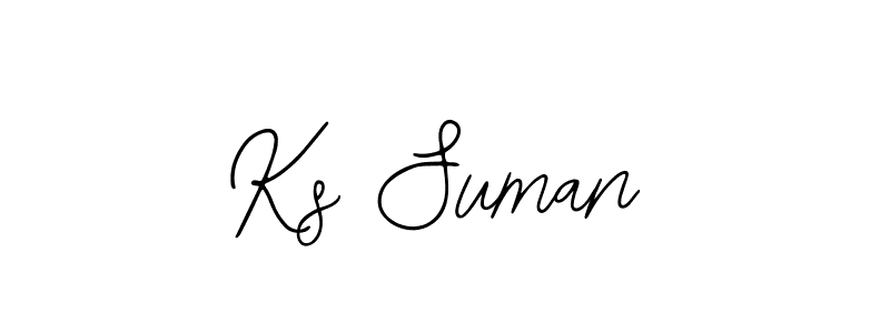 if you are searching for the best signature style for your name Ks Suman. so please give up your signature search. here we have designed multiple signature styles  using Bearetta-2O07w. Ks Suman signature style 12 images and pictures png