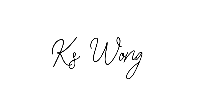 Design your own signature with our free online signature maker. With this signature software, you can create a handwritten (Bearetta-2O07w) signature for name Ks Wong. Ks Wong signature style 12 images and pictures png