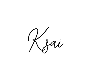 Use a signature maker to create a handwritten signature online. With this signature software, you can design (Bearetta-2O07w) your own signature for name Ksai. Ksai signature style 12 images and pictures png