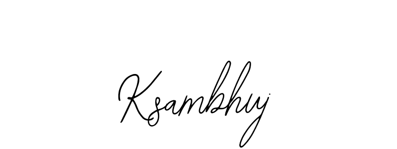 Make a beautiful signature design for name Ksambhuj. Use this online signature maker to create a handwritten signature for free. Ksambhuj signature style 12 images and pictures png