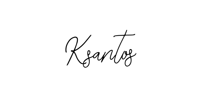 How to make Ksantos signature? Bearetta-2O07w is a professional autograph style. Create handwritten signature for Ksantos name. Ksantos signature style 12 images and pictures png