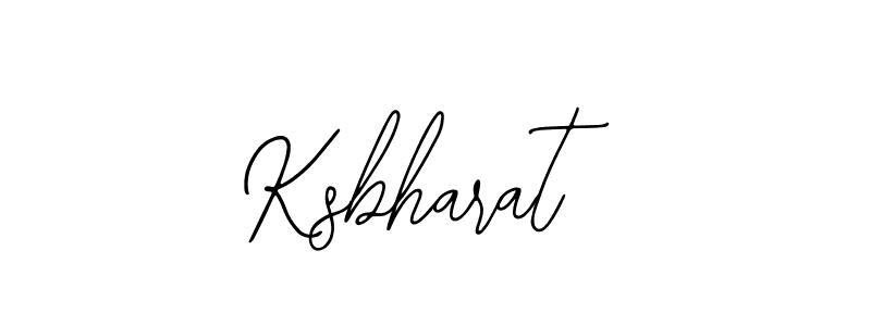How to make Ksbharat name signature. Use Bearetta-2O07w style for creating short signs online. This is the latest handwritten sign. Ksbharat signature style 12 images and pictures png