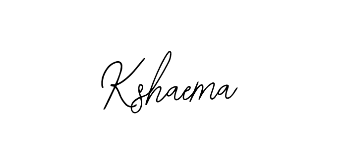 How to make Kshaema signature? Bearetta-2O07w is a professional autograph style. Create handwritten signature for Kshaema name. Kshaema signature style 12 images and pictures png