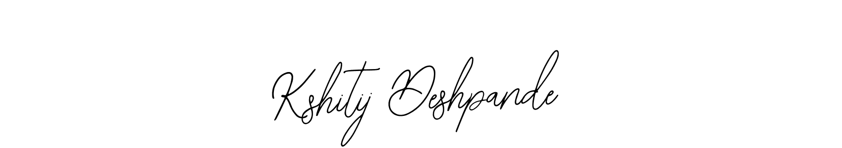 How to make Kshitij Deshpande name signature. Use Bearetta-2O07w style for creating short signs online. This is the latest handwritten sign. Kshitij Deshpande signature style 12 images and pictures png