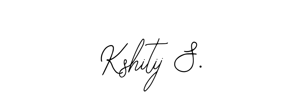 Design your own signature with our free online signature maker. With this signature software, you can create a handwritten (Bearetta-2O07w) signature for name Kshitij S.. Kshitij S. signature style 12 images and pictures png