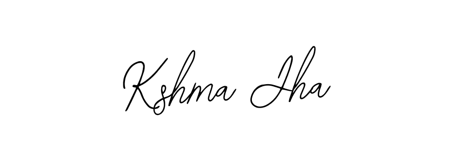 How to make Kshma Jha signature? Bearetta-2O07w is a professional autograph style. Create handwritten signature for Kshma Jha name. Kshma Jha signature style 12 images and pictures png