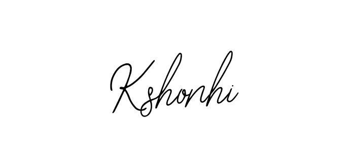 Use a signature maker to create a handwritten signature online. With this signature software, you can design (Bearetta-2O07w) your own signature for name Kshonhi. Kshonhi signature style 12 images and pictures png