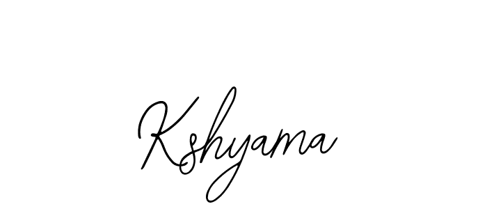 Design your own signature with our free online signature maker. With this signature software, you can create a handwritten (Bearetta-2O07w) signature for name Kshyama. Kshyama signature style 12 images and pictures png