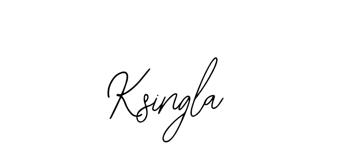 Design your own signature with our free online signature maker. With this signature software, you can create a handwritten (Bearetta-2O07w) signature for name Ksingla. Ksingla signature style 12 images and pictures png
