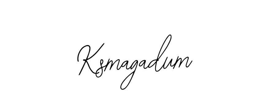 Make a beautiful signature design for name Ksmagadum. With this signature (Bearetta-2O07w) style, you can create a handwritten signature for free. Ksmagadum signature style 12 images and pictures png