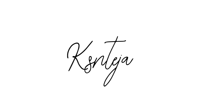 Make a beautiful signature design for name Ksnteja. With this signature (Bearetta-2O07w) style, you can create a handwritten signature for free. Ksnteja signature style 12 images and pictures png