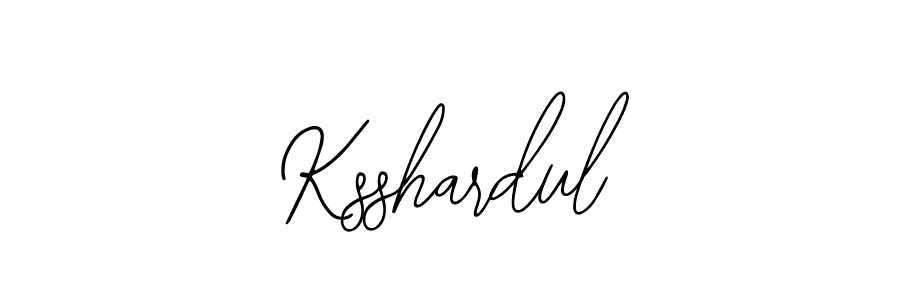 How to make Ksshardul name signature. Use Bearetta-2O07w style for creating short signs online. This is the latest handwritten sign. Ksshardul signature style 12 images and pictures png