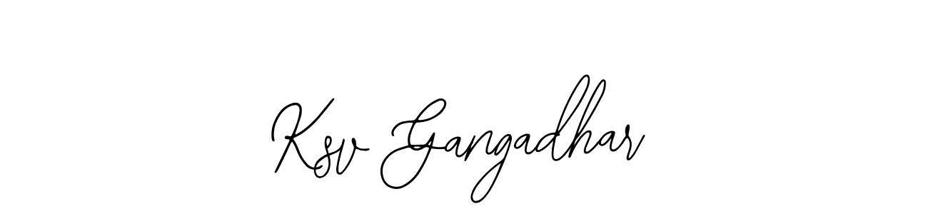 How to Draw Ksv Gangadhar signature style? Bearetta-2O07w is a latest design signature styles for name Ksv Gangadhar. Ksv Gangadhar signature style 12 images and pictures png