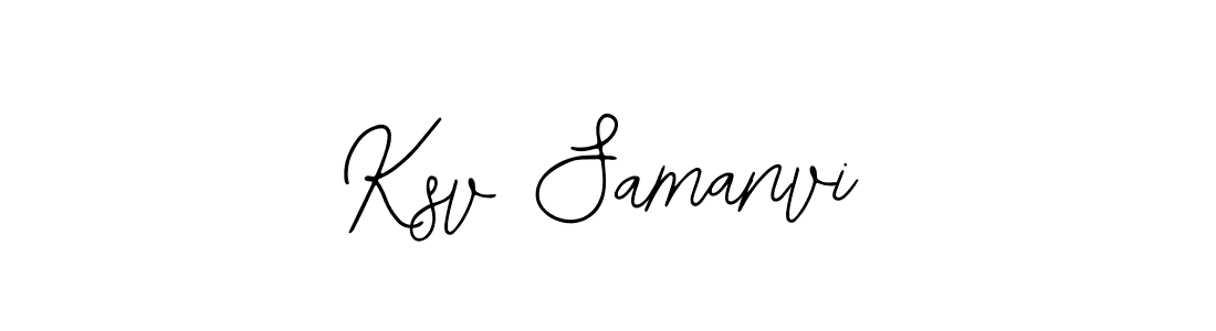 Make a beautiful signature design for name Ksv Samanvi. Use this online signature maker to create a handwritten signature for free. Ksv Samanvi signature style 12 images and pictures png