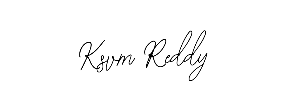 Make a beautiful signature design for name Ksvm Reddy. With this signature (Bearetta-2O07w) style, you can create a handwritten signature for free. Ksvm Reddy signature style 12 images and pictures png