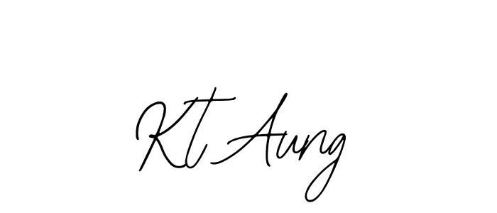 The best way (Bearetta-2O07w) to make a short signature is to pick only two or three words in your name. The name Kt Aung include a total of six letters. For converting this name. Kt Aung signature style 12 images and pictures png