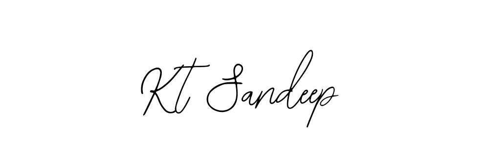 Create a beautiful signature design for name Kt Sandeep. With this signature (Bearetta-2O07w) fonts, you can make a handwritten signature for free. Kt Sandeep signature style 12 images and pictures png