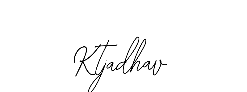 Similarly Bearetta-2O07w is the best handwritten signature design. Signature creator online .You can use it as an online autograph creator for name Ktjadhav. Ktjadhav signature style 12 images and pictures png