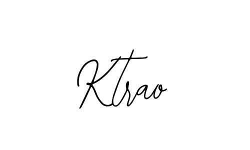 Design your own signature with our free online signature maker. With this signature software, you can create a handwritten (Bearetta-2O07w) signature for name Ktrao. Ktrao signature style 12 images and pictures png
