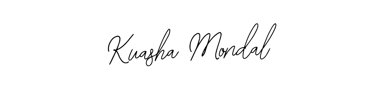 How to Draw Kuasha Mondal signature style? Bearetta-2O07w is a latest design signature styles for name Kuasha Mondal. Kuasha Mondal signature style 12 images and pictures png