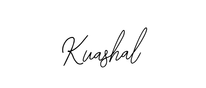 You should practise on your own different ways (Bearetta-2O07w) to write your name (Kuashal) in signature. don't let someone else do it for you. Kuashal signature style 12 images and pictures png