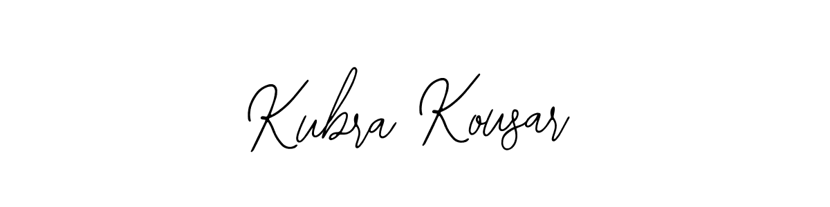 How to make Kubra Kousar name signature. Use Bearetta-2O07w style for creating short signs online. This is the latest handwritten sign. Kubra Kousar signature style 12 images and pictures png