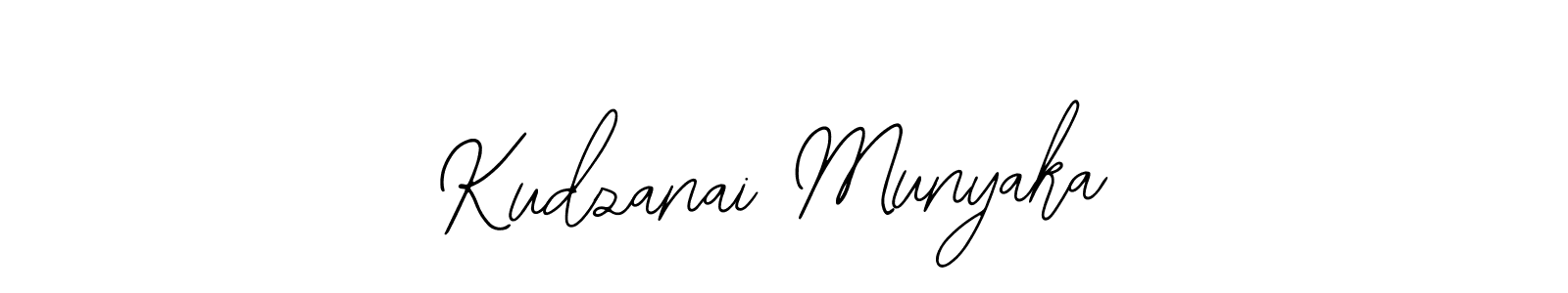 Use a signature maker to create a handwritten signature online. With this signature software, you can design (Bearetta-2O07w) your own signature for name Kudzanai Munyaka. Kudzanai Munyaka signature style 12 images and pictures png