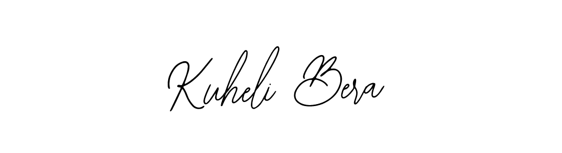 The best way (Bearetta-2O07w) to make a short signature is to pick only two or three words in your name. The name Kuheli Bera include a total of six letters. For converting this name. Kuheli Bera signature style 12 images and pictures png