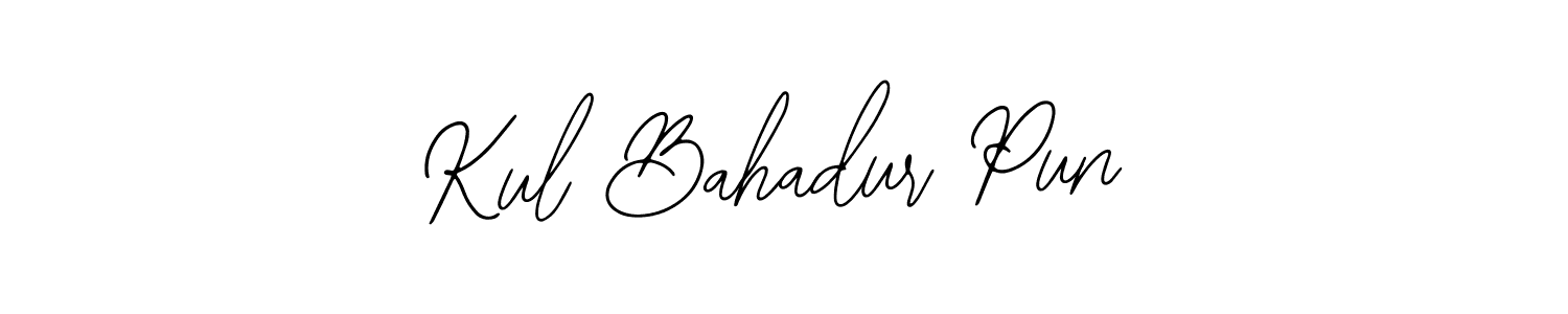 Also we have Kul Bahadur Pun name is the best signature style. Create professional handwritten signature collection using Bearetta-2O07w autograph style. Kul Bahadur Pun signature style 12 images and pictures png