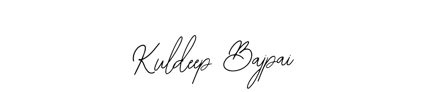 How to make Kuldeep Bajpai name signature. Use Bearetta-2O07w style for creating short signs online. This is the latest handwritten sign. Kuldeep Bajpai signature style 12 images and pictures png