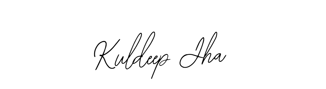 Use a signature maker to create a handwritten signature online. With this signature software, you can design (Bearetta-2O07w) your own signature for name Kuldeep Jha. Kuldeep Jha signature style 12 images and pictures png