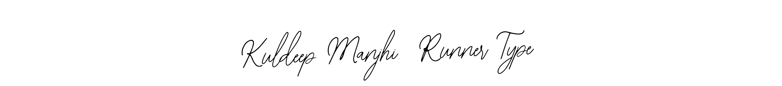 Here are the top 10 professional signature styles for the name Kuldeep Manjhi  Runner Type. These are the best autograph styles you can use for your name. Kuldeep Manjhi  Runner Type signature style 12 images and pictures png