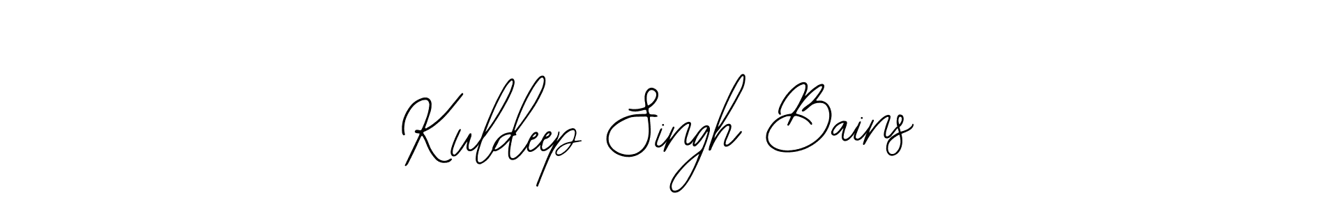 Make a beautiful signature design for name Kuldeep Singh Bains. Use this online signature maker to create a handwritten signature for free. Kuldeep Singh Bains signature style 12 images and pictures png