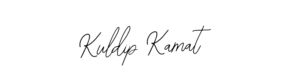 The best way (Bearetta-2O07w) to make a short signature is to pick only two or three words in your name. The name Kuldip Kamat include a total of six letters. For converting this name. Kuldip Kamat signature style 12 images and pictures png