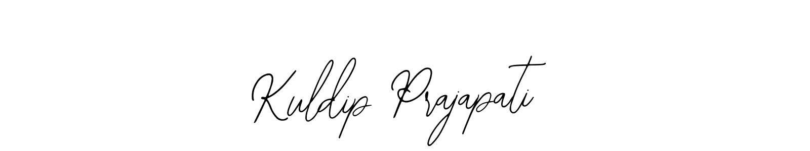 How to make Kuldip Prajapati signature? Bearetta-2O07w is a professional autograph style. Create handwritten signature for Kuldip Prajapati name. Kuldip Prajapati signature style 12 images and pictures png