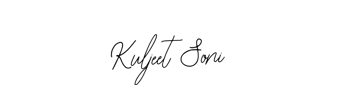 How to make Kuljeet Soni signature? Bearetta-2O07w is a professional autograph style. Create handwritten signature for Kuljeet Soni name. Kuljeet Soni signature style 12 images and pictures png