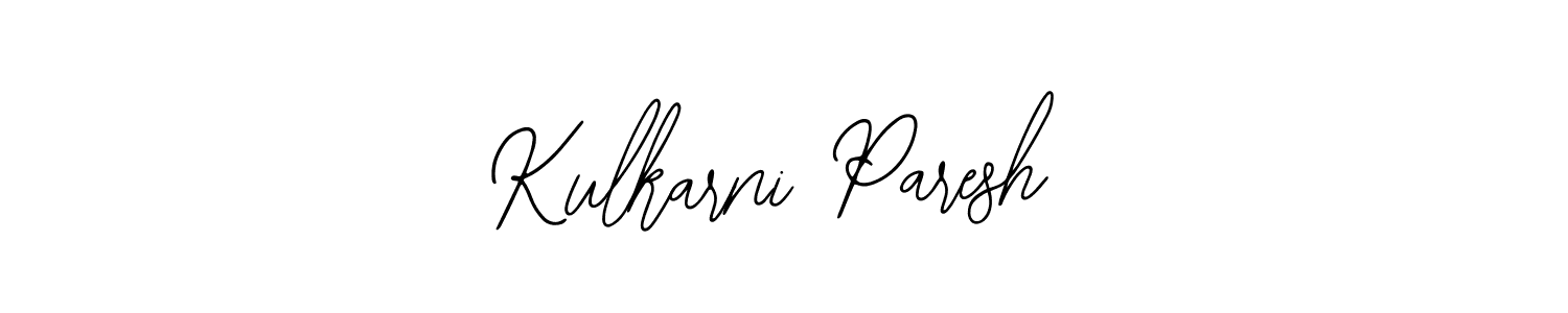 Bearetta-2O07w is a professional signature style that is perfect for those who want to add a touch of class to their signature. It is also a great choice for those who want to make their signature more unique. Get Kulkarni Paresh name to fancy signature for free. Kulkarni Paresh signature style 12 images and pictures png