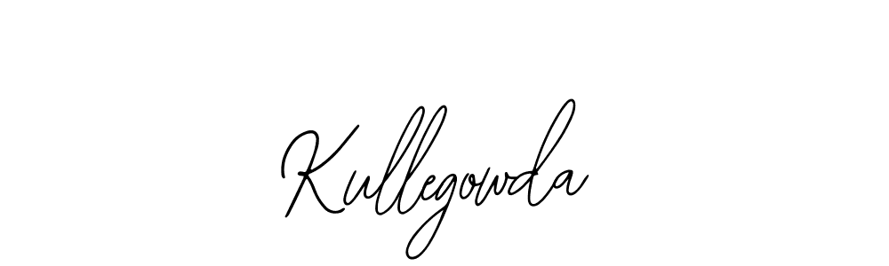 How to make Kullegowda name signature. Use Bearetta-2O07w style for creating short signs online. This is the latest handwritten sign. Kullegowda signature style 12 images and pictures png