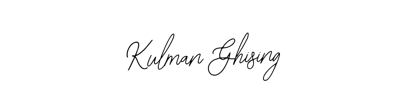 You should practise on your own different ways (Bearetta-2O07w) to write your name (Kulman Ghising) in signature. don't let someone else do it for you. Kulman Ghising signature style 12 images and pictures png