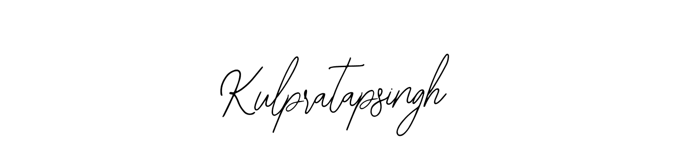 The best way (Bearetta-2O07w) to make a short signature is to pick only two or three words in your name. The name Kulpratapsingh include a total of six letters. For converting this name. Kulpratapsingh signature style 12 images and pictures png