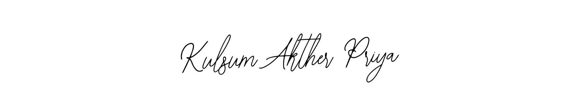 How to make Kulsum Akther Priya signature? Bearetta-2O07w is a professional autograph style. Create handwritten signature for Kulsum Akther Priya name. Kulsum Akther Priya signature style 12 images and pictures png