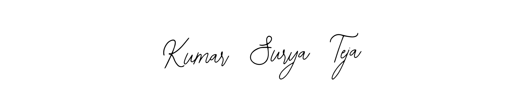 Make a beautiful signature design for name Kumar  Surya  Teja. Use this online signature maker to create a handwritten signature for free. Kumar  Surya  Teja signature style 12 images and pictures png