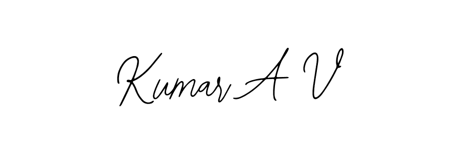 The best way (Bearetta-2O07w) to make a short signature is to pick only two or three words in your name. The name Kumar A V include a total of six letters. For converting this name. Kumar A V signature style 12 images and pictures png