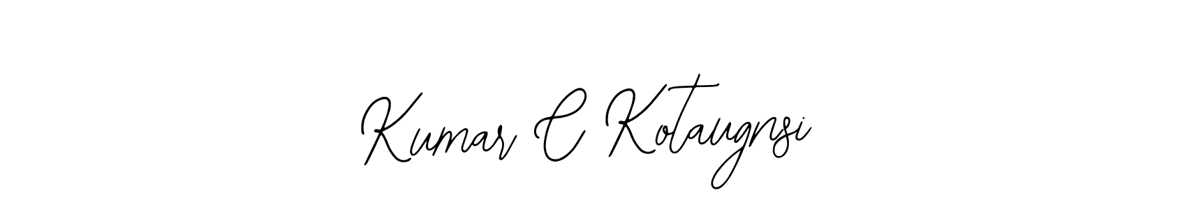 How to Draw Kumar C Kotaugnsi signature style? Bearetta-2O07w is a latest design signature styles for name Kumar C Kotaugnsi. Kumar C Kotaugnsi signature style 12 images and pictures png