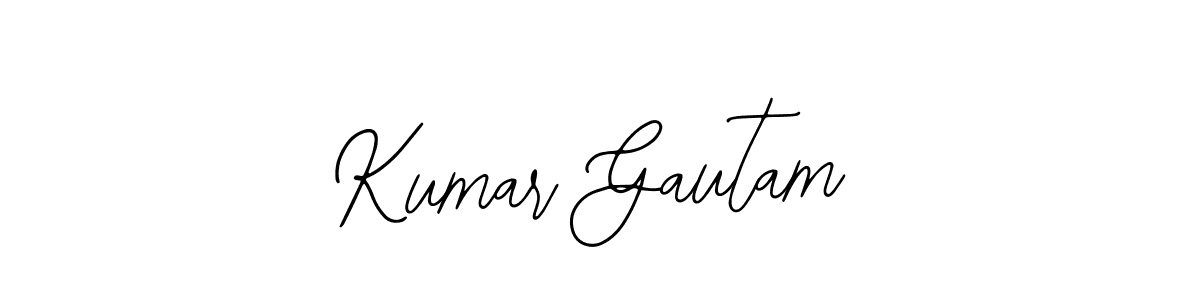 Design your own signature with our free online signature maker. With this signature software, you can create a handwritten (Bearetta-2O07w) signature for name Kumar Gautam. Kumar Gautam signature style 12 images and pictures png