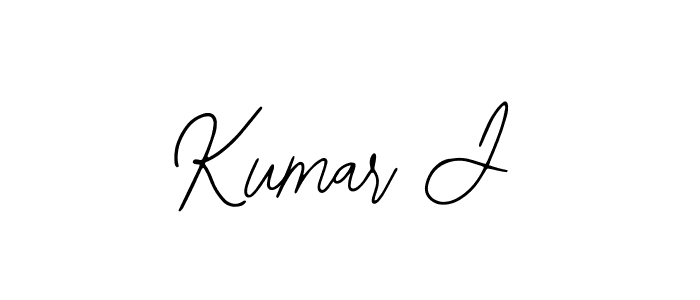 Use a signature maker to create a handwritten signature online. With this signature software, you can design (Bearetta-2O07w) your own signature for name Kumar J. Kumar J signature style 12 images and pictures png